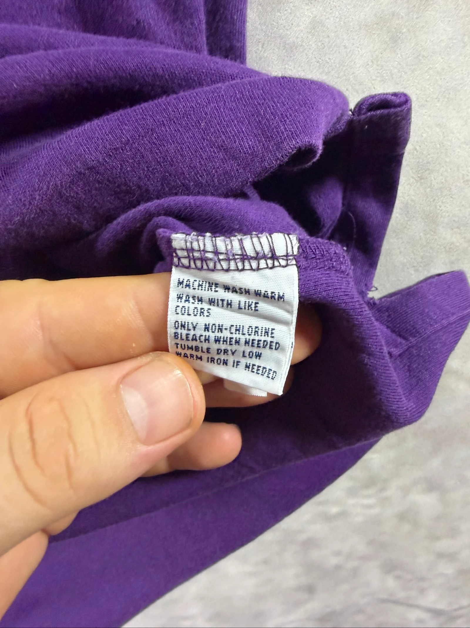 Polo Ralph Lauren Polo violet Orange Pony Taille L Coton vintage Classique Preppy – photo 8